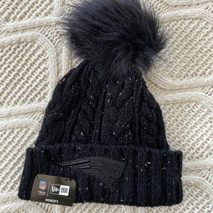 NE Patriots Black Beanie NWT
